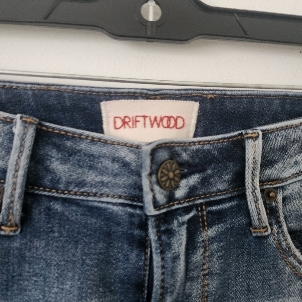 Driftwood for Anthropologie Jackie Rainbow Embroidered Skinny Jeans Size 26 - Picture 12 of 14